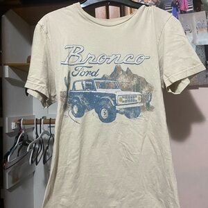Ford Bronco Graphic Tee in Beige